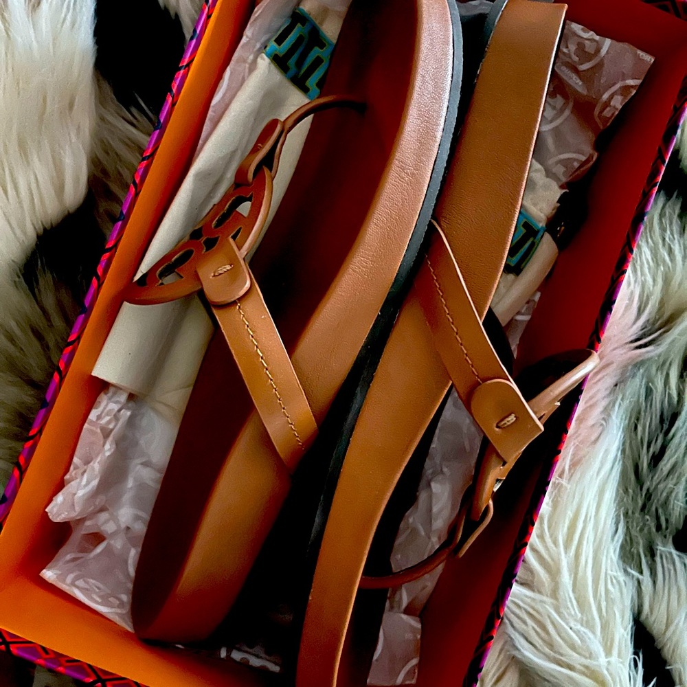 Tory Burch AGED CAMELLO Miller Cloud Calf Leather